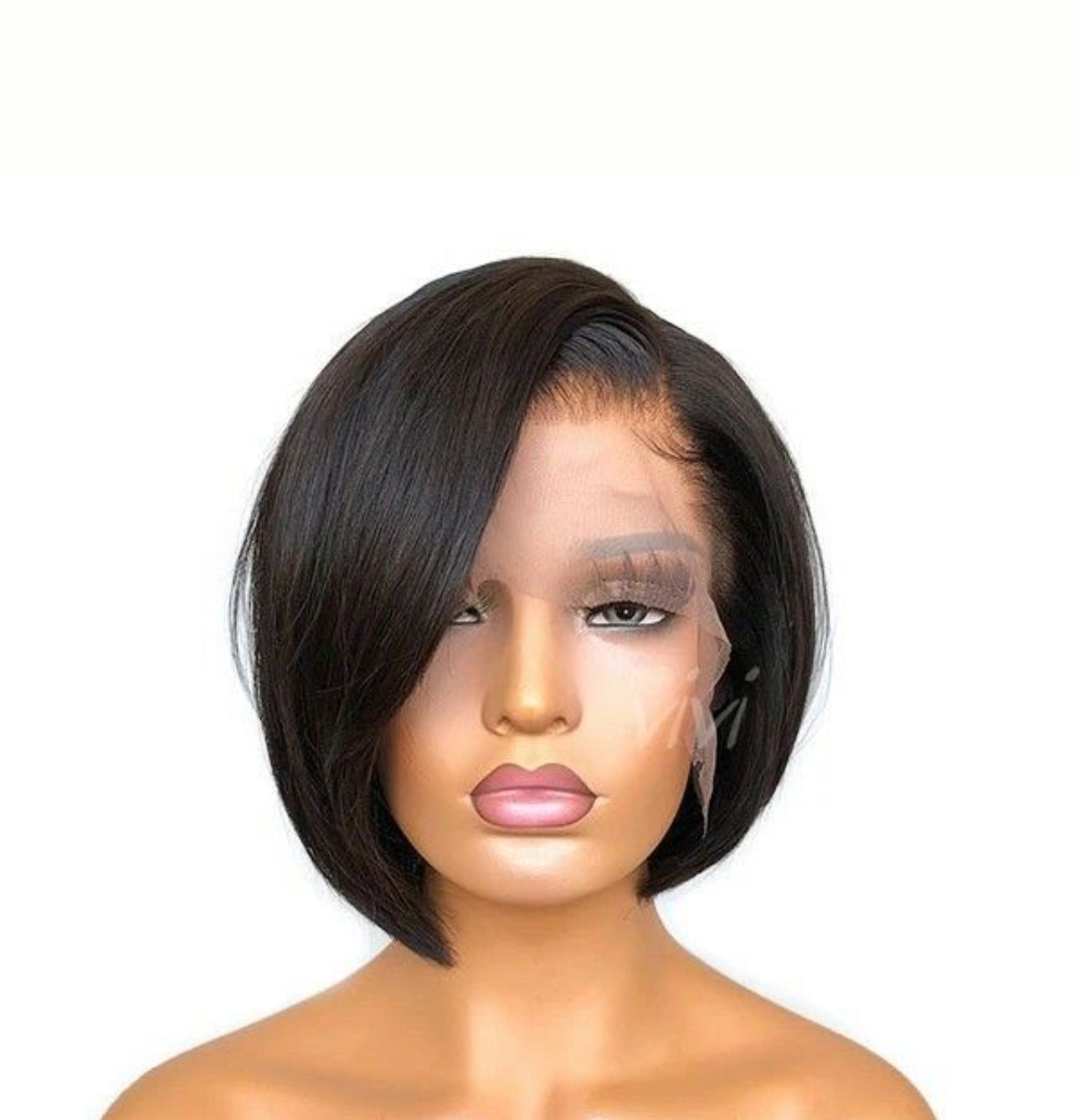 Double drawn straight pixie cut wig