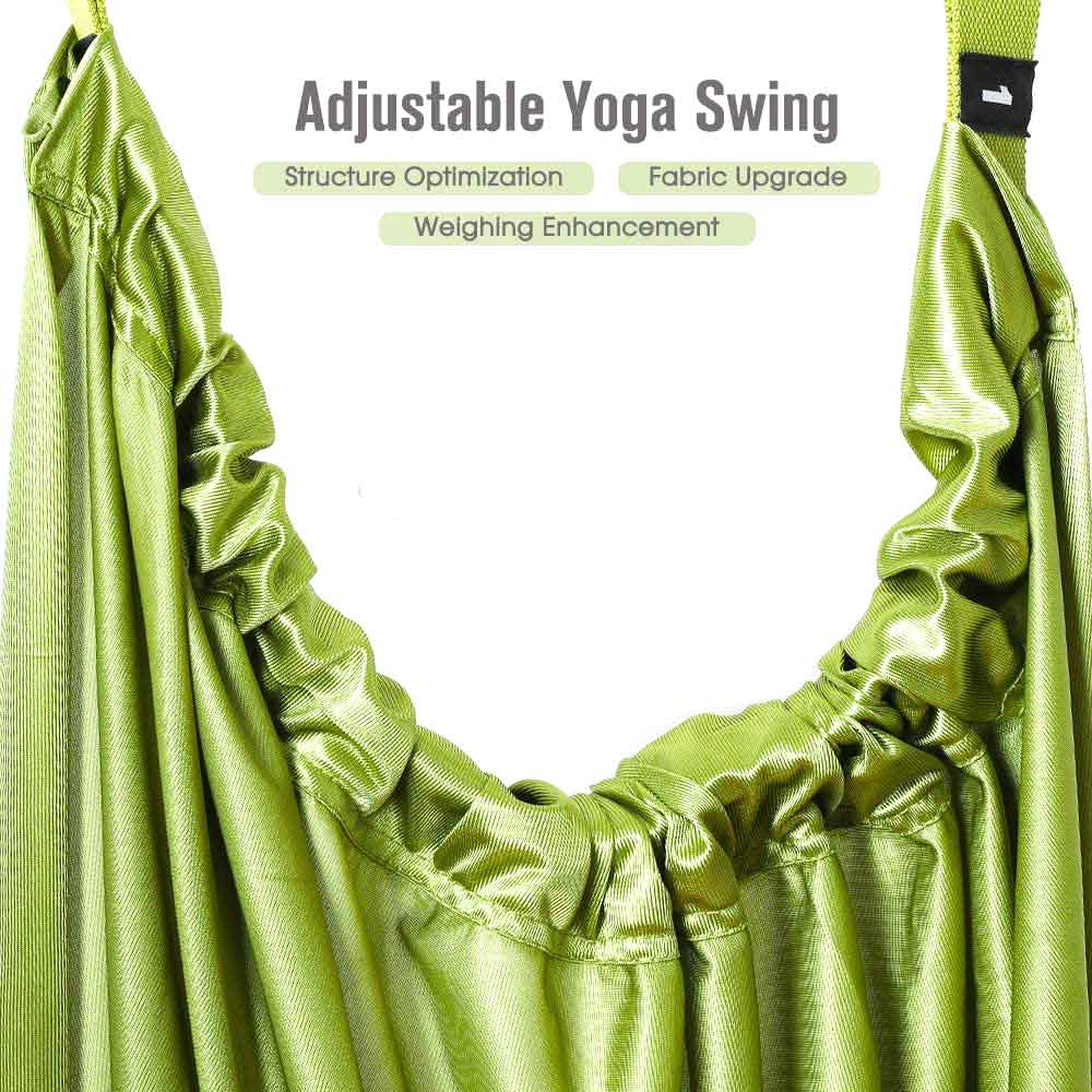 NNEDSZ Green Fitness Yoga Strap Band Waist Trainer Leg Door Swing Adjustable Ballet Dancer-2