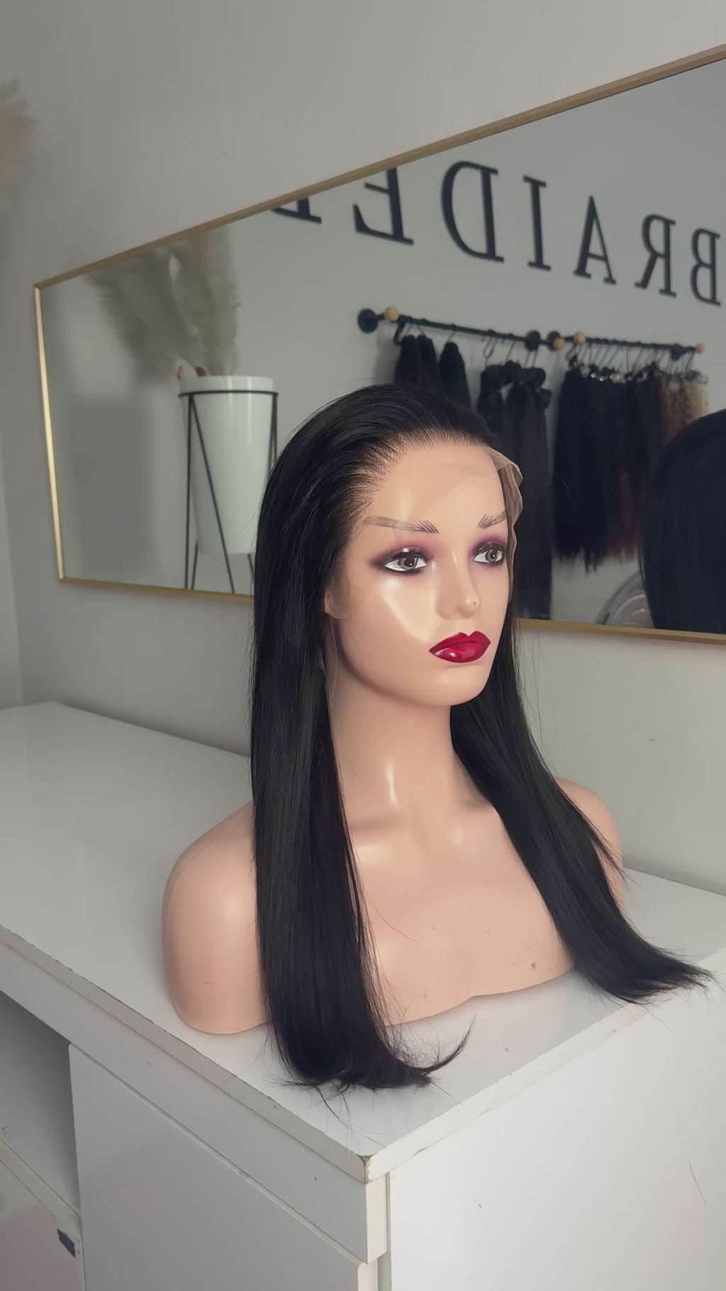 18” DD Full Frontal wig with HD lace